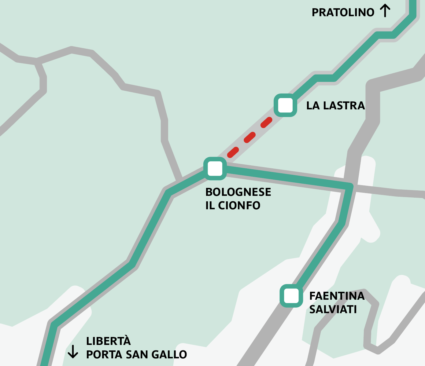 mappa linea 25